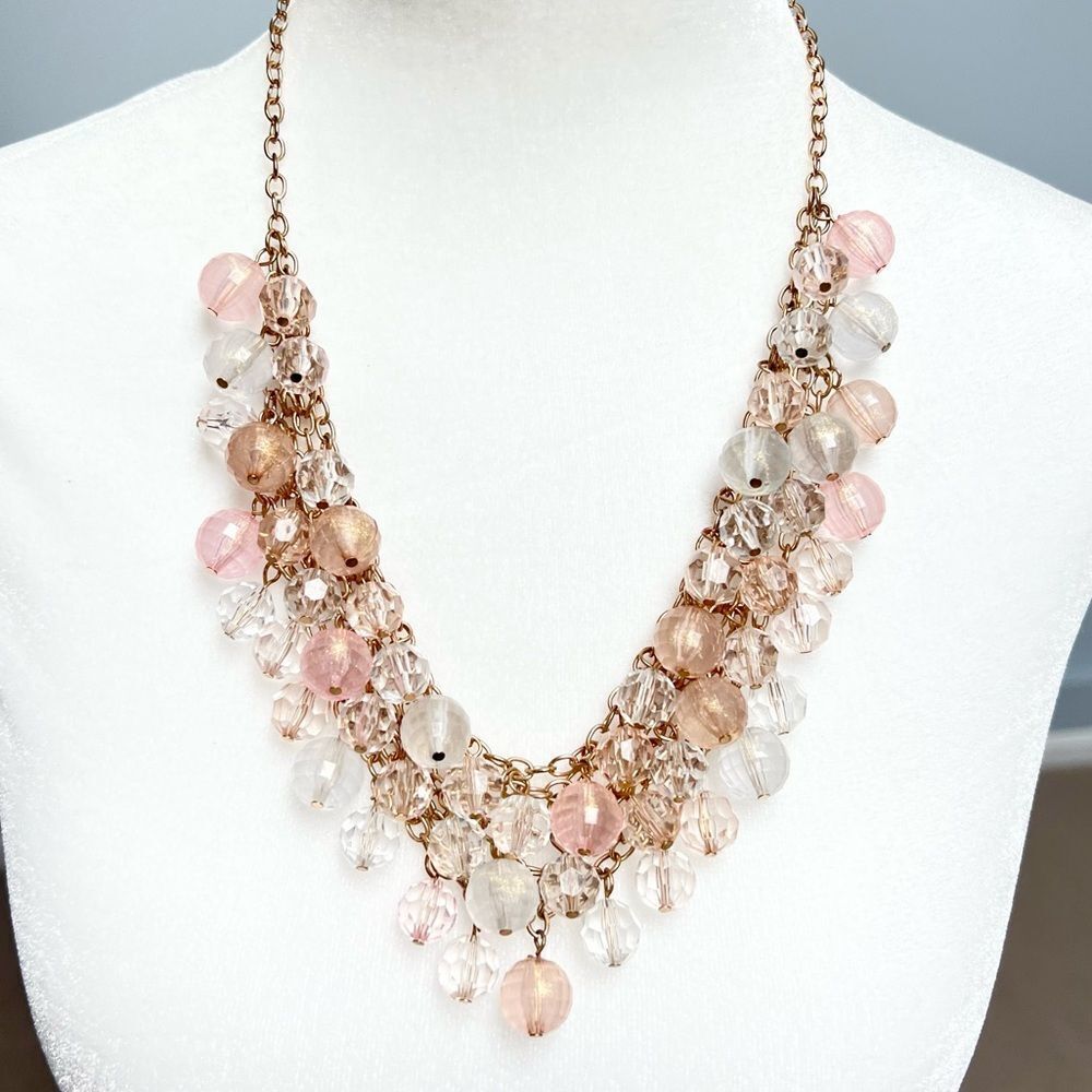 🍭6/$30 Bauble bead statement bib necklace